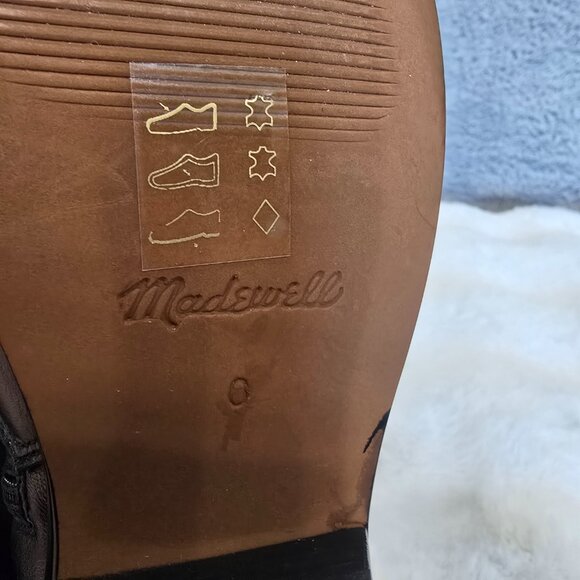 Madewell Idris Black Leather Ankle Boot Bootie Women Sizes NEW Western Inspired - Picture 10 of 12